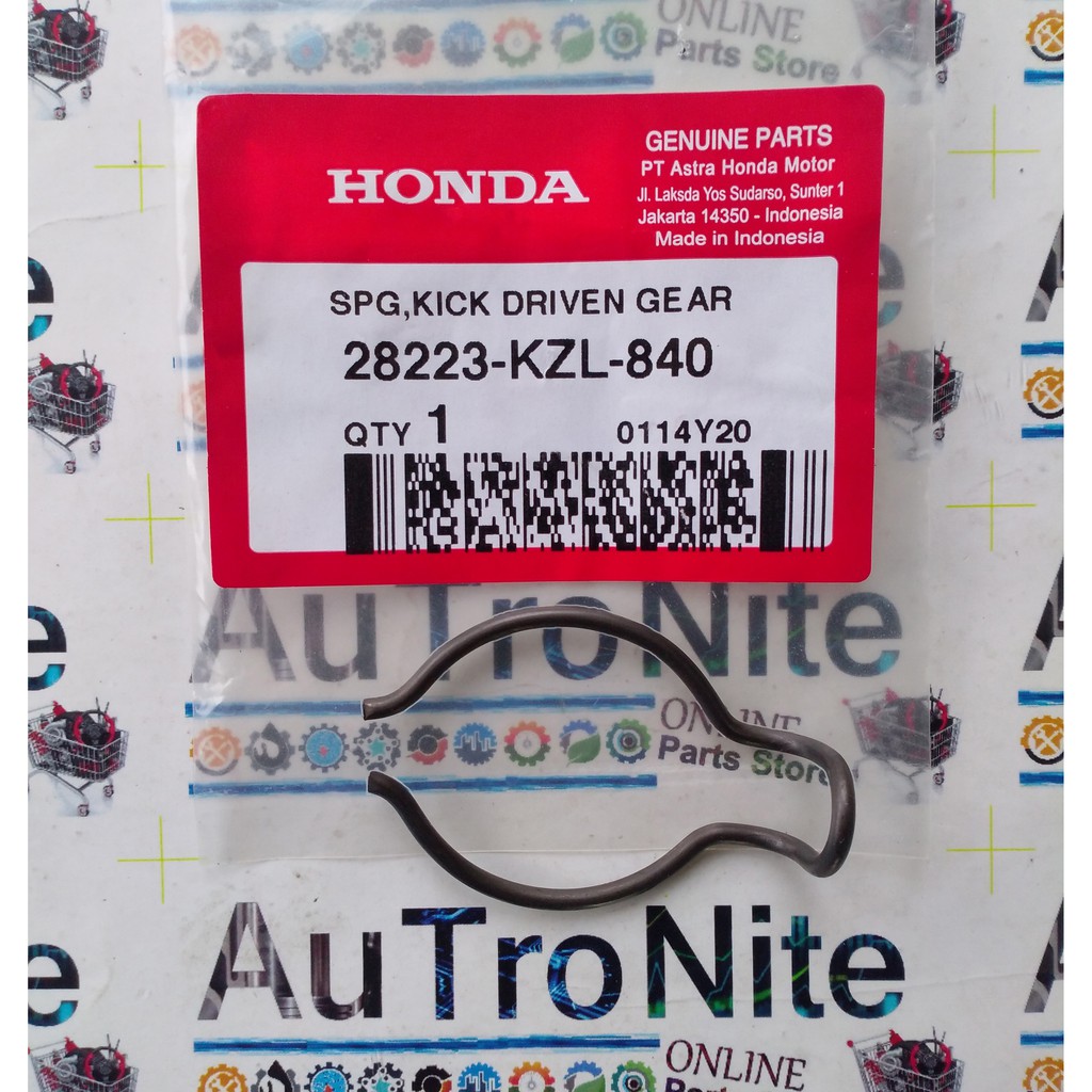 Per Engkol Spring Kick Driven Gear 28223-KZL-840 Ori Honda Beat Genio Spacy Scoppy Vario 110 125 150