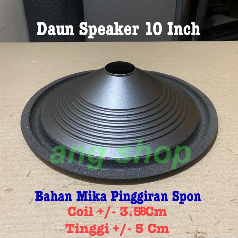 Daun Conus Kertas Speaker Speker Spiker 10 Inch Inci In Woofer Mika Spon