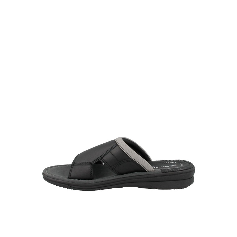 SANDAL SLIDE PAKALOLO PRIA ORIGINAL CASUAL KULIT ASLI HITAM PB29