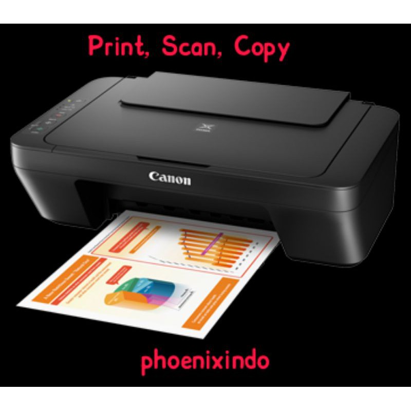 Canon Pixma MG2570S MG 2570S (print, scan, copy) Baru 100% + TINTA