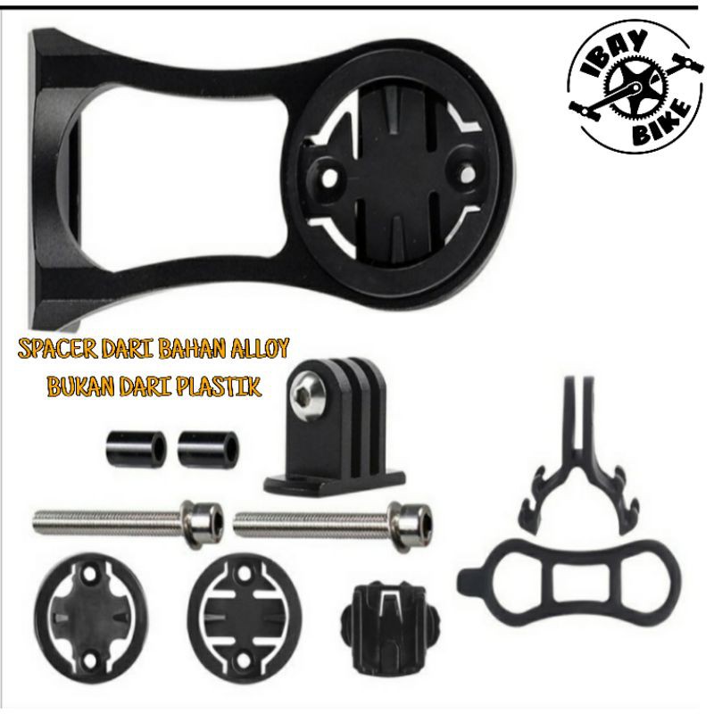 mounting speedometer  sepeda barfly bryton garmin xoss cateaye