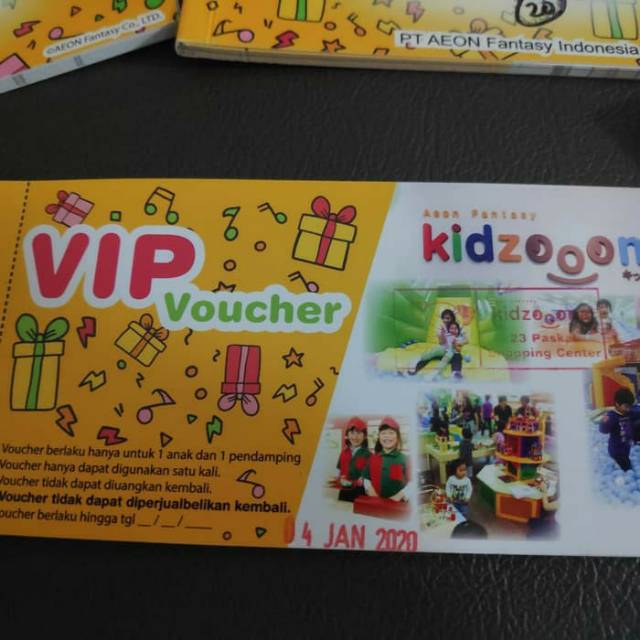 VOUCHER KIDZOONA VIP ALL DAY PASS