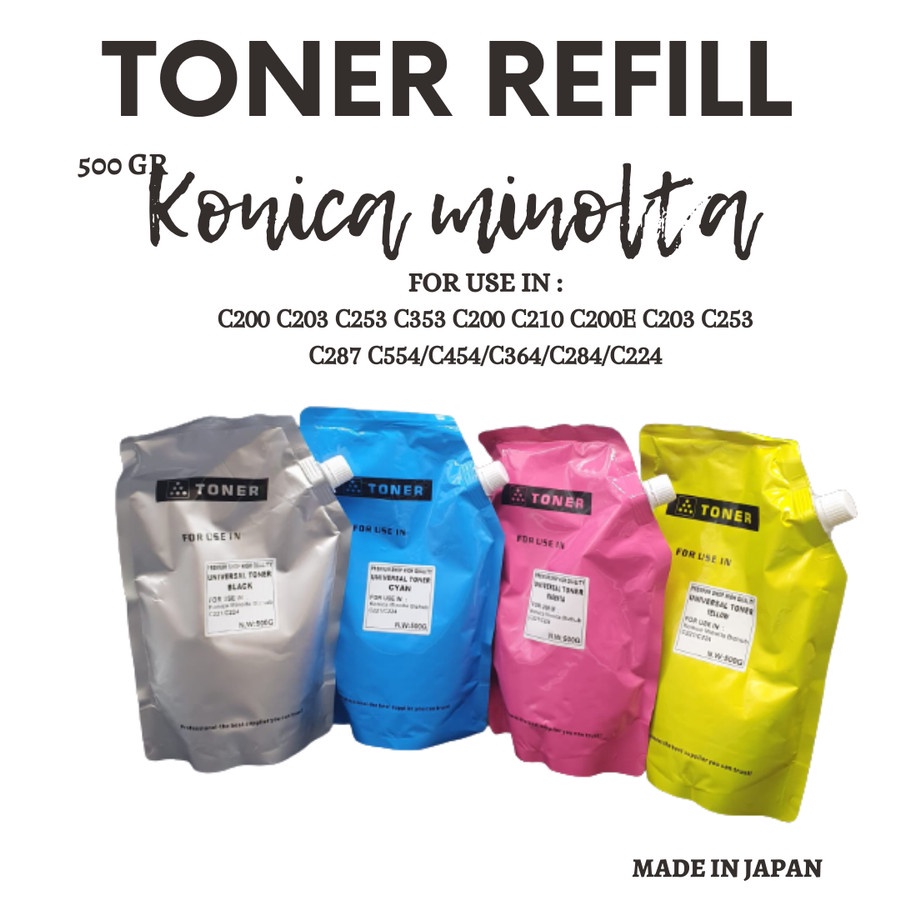 Toner Refill Konica Minolta TN 221 BIZHUB C227 C287 C367 C7528