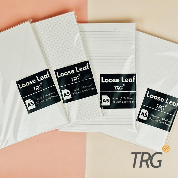 

(TERBARU) TRG - Isi Loose Leaf Book Paper A5 TRG - Refill Binder Bookpaper Dotted Grid Plain A5 TRG