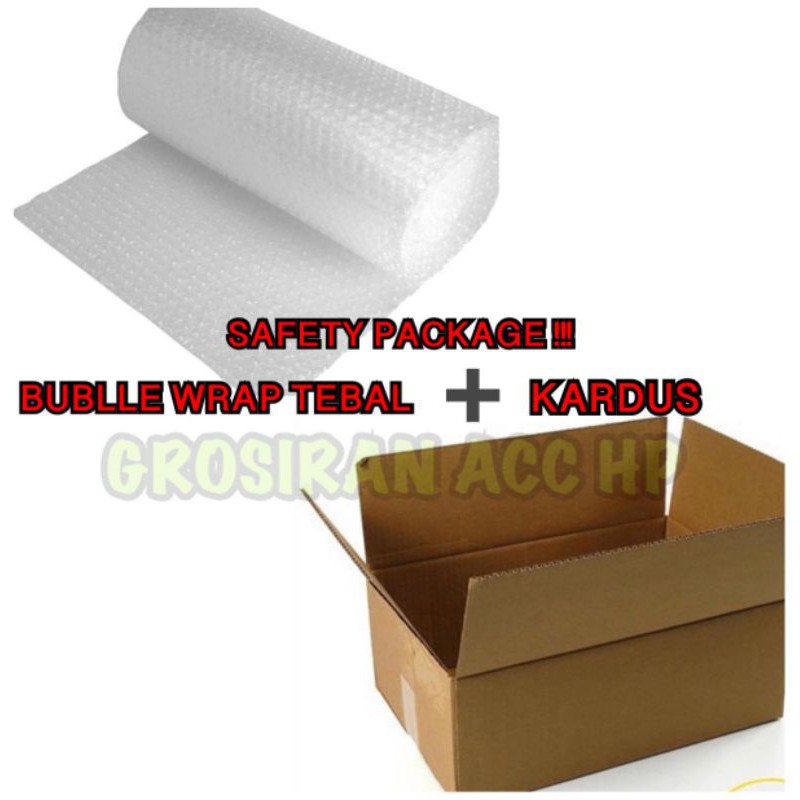

PACKINGAN TAMBAHAN BUBBLE WRAP & KARDUS / BOX PENGAMAN PAKET / SAVETY BOX