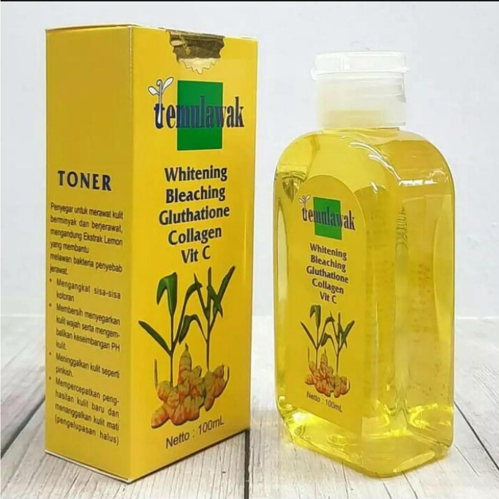 [PERPC] TONER TEMULAWAK WHITENING,BLEACHING,GLUTHATLONE COLLAGEN,VIT C 100 ML