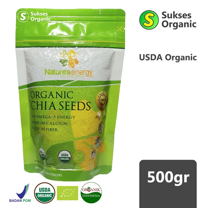 

Q12S Organic Chia Seeds | Nature'S Energy | 500Gr D51qs