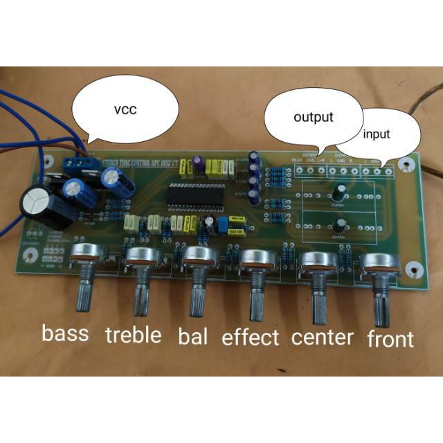 Surround PCB tone control upc 1892 ct