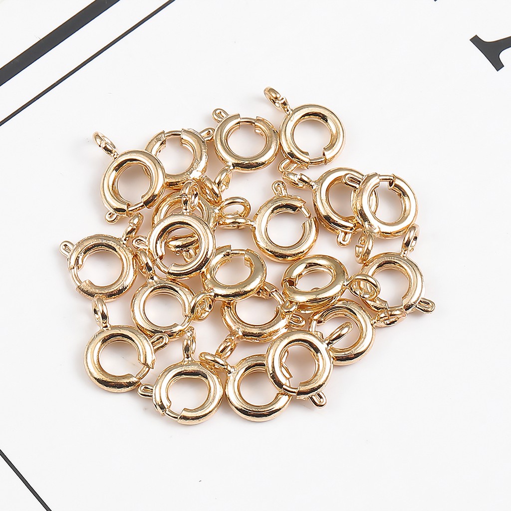 20pcs / Lot  6mm Cincin Konektor Rantai Bahan Logam Ukuran 9mm Untuk Membuat Perhiasan