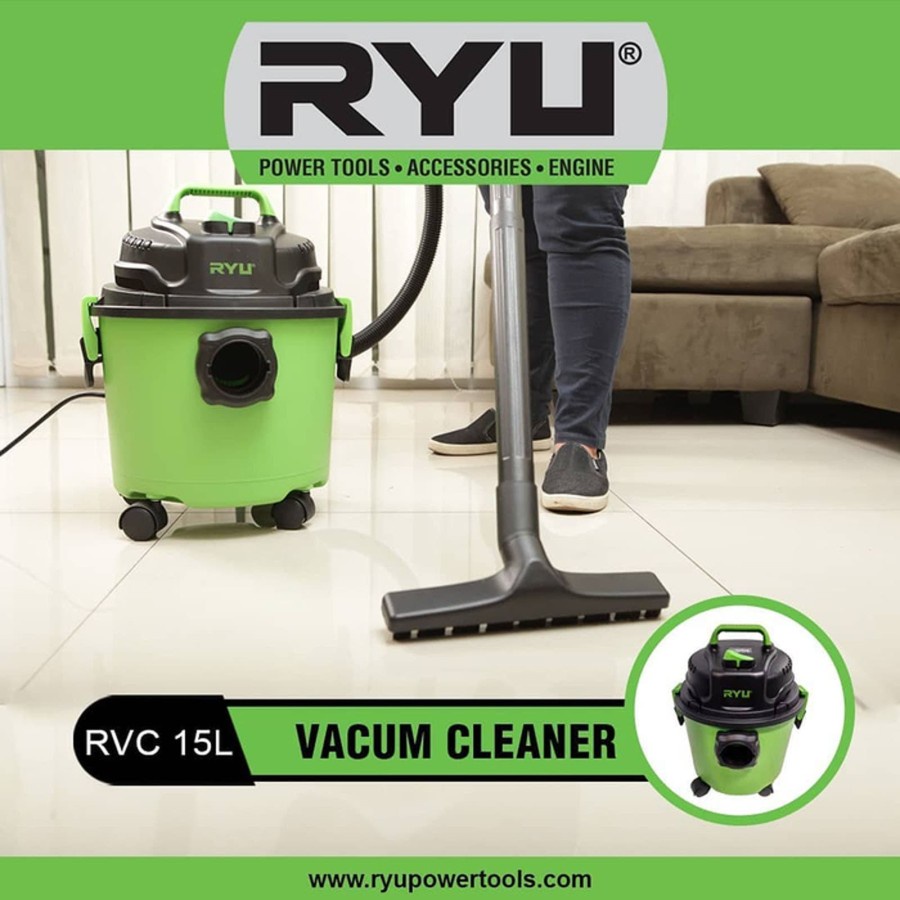 Ryu Vacuum Cleaner RVC 15 L Penyedot Debu RVC15 Vacuum Wet and Dry