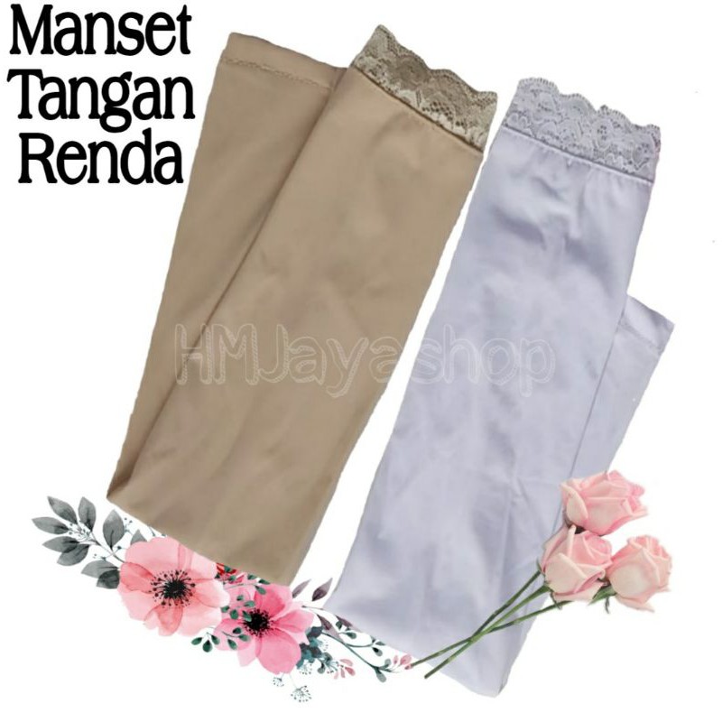 Manset Tangan Renda Premium Mangset Lengan Panjang Renda