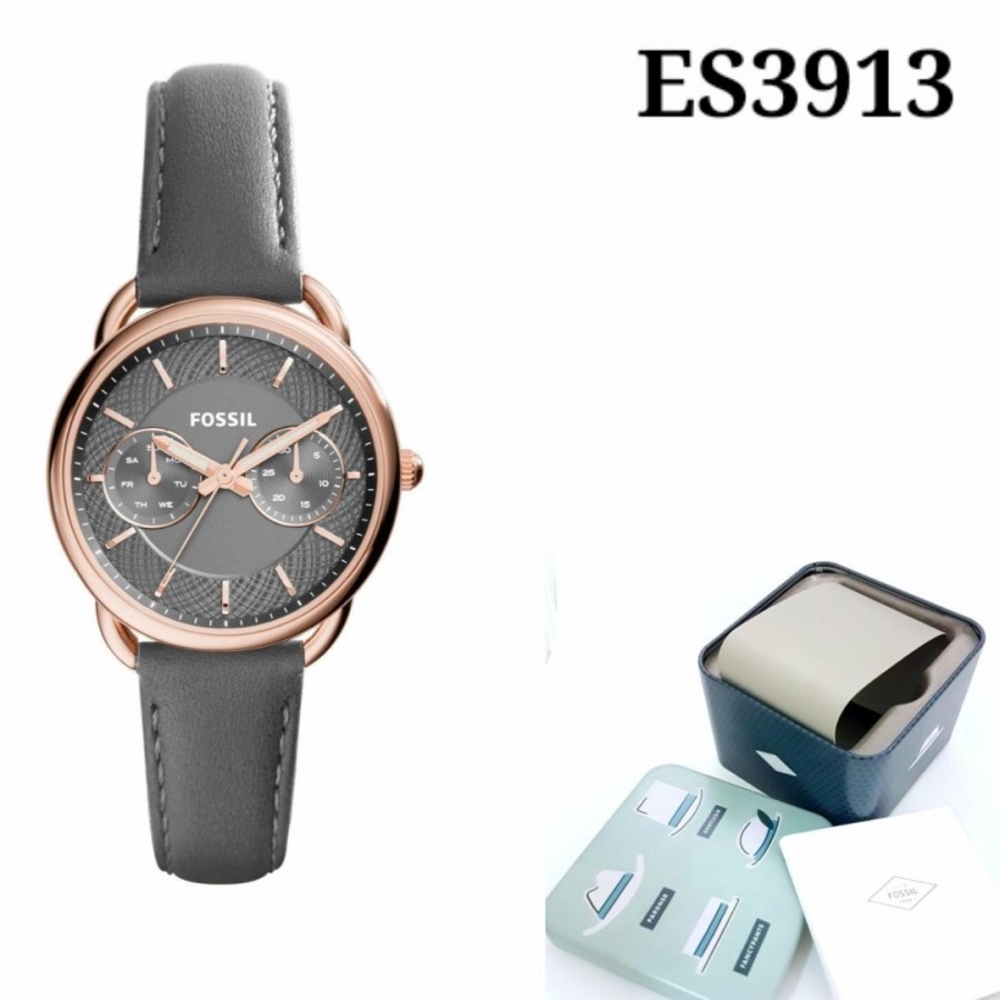 Cashback Jam Tangan Wanita Fossil Type ES3913 - ES 3913 Baterai Strap Stainless FullSet Jam Tangan W
