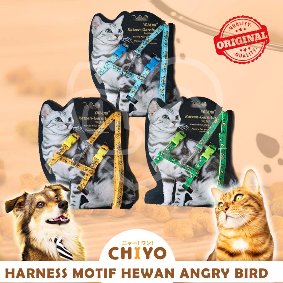 HARNES HEWAN MOTIF ALL VARIANT - TALI TUNTUN ANJING KUCING