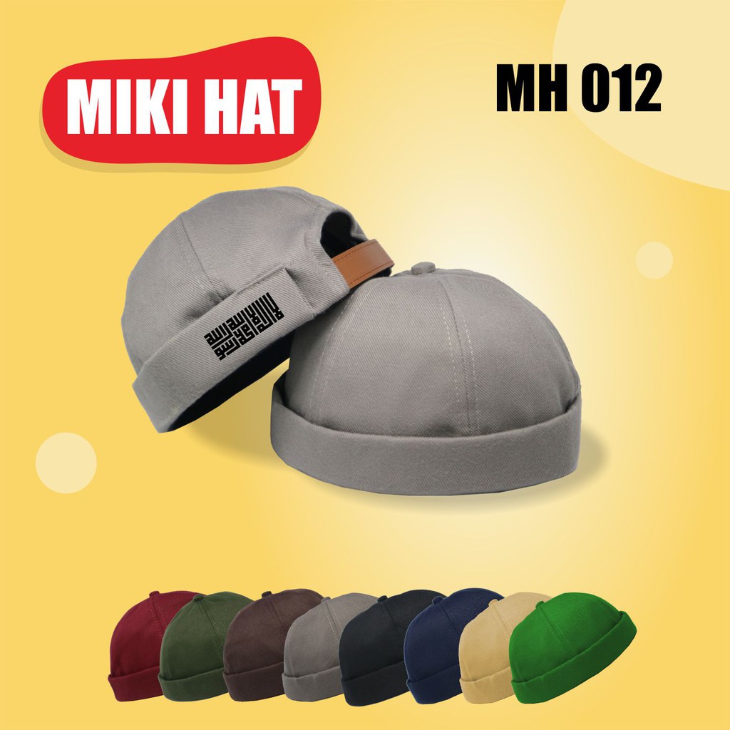 Miki Hat Bismillah Gradasi Topi Casual Topi Kekinian Peci Bagus Peci Unik Topi Bagus Peci Remaja