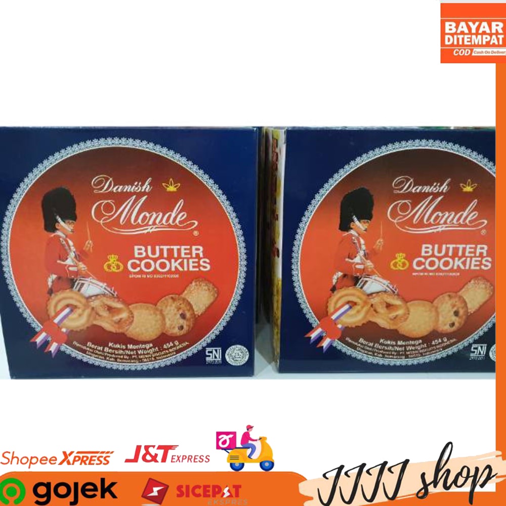 

biskuit Monde Danish Butter Cookies 454gr kaleng bulat