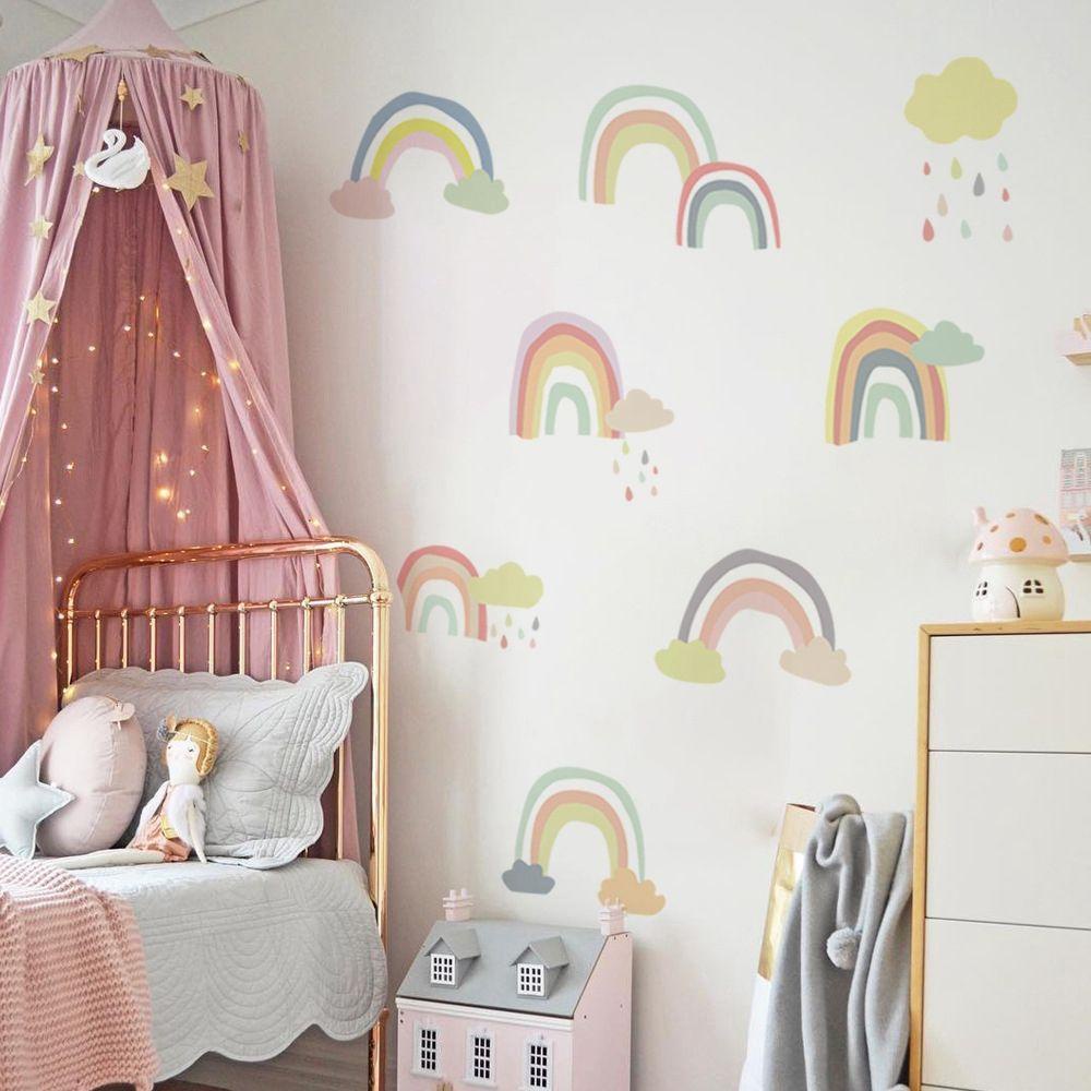 [Elegan] Stiker Dinding Wall Art Perekat Diri Ruang Tamu Kamar Anak Nursery Decals