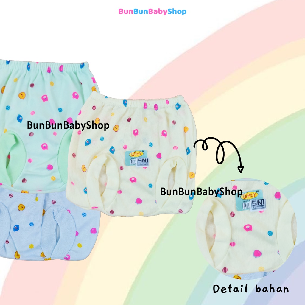 Celana Pop SNI Kodok Polkadot Wiedy Pendek Perlengkapan Bayi Baru Lahir Baby New Born Bawahan Murah Fashion Pakaian Bunbunbabyshop Unisex