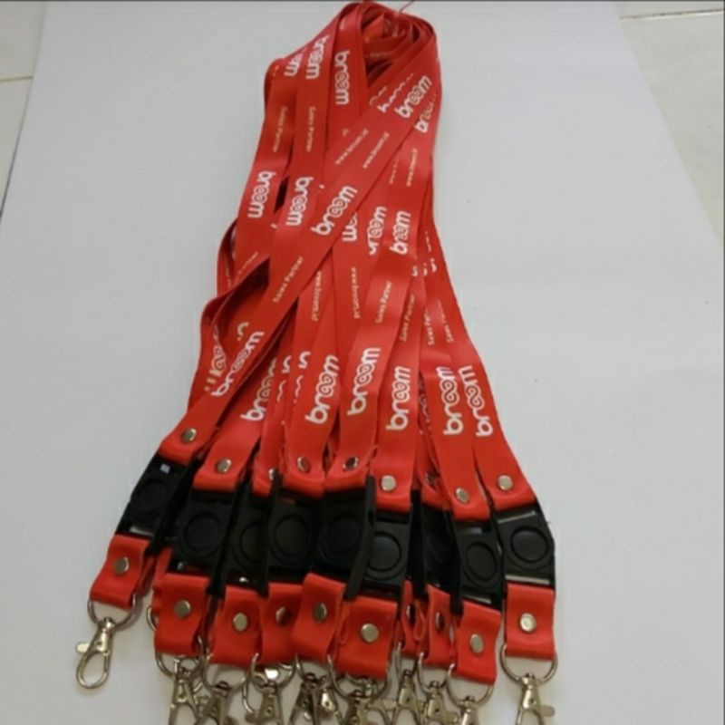 

Pusat Lanyard / Tali id card custom cetak dua sisi