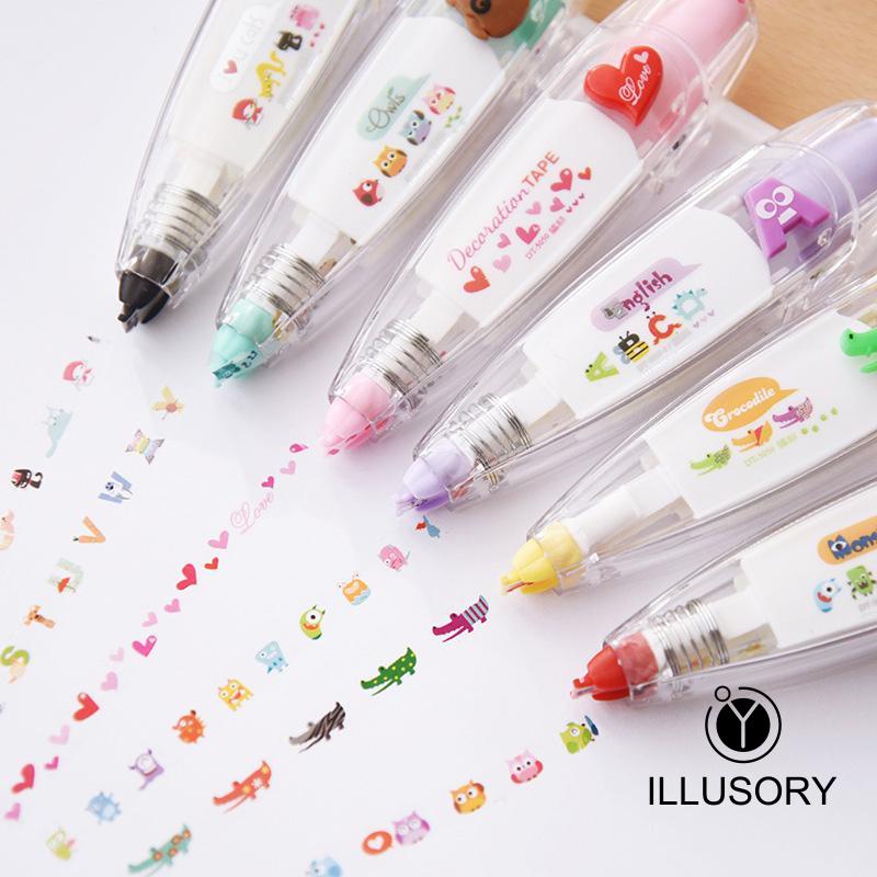 

COD⭐Penggantian Pola Lucu Isi Ulang Siswa Menandai Pita Koreksi Buku Harian DIY -illusory