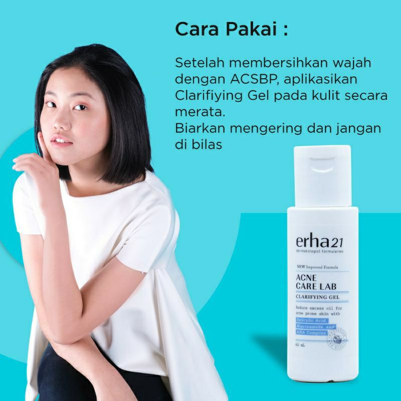 ERHA ACNEACT AHA BHA &amp; NIACINAMIDE CLARIFYING TONER 60ML - TONER WAJAH