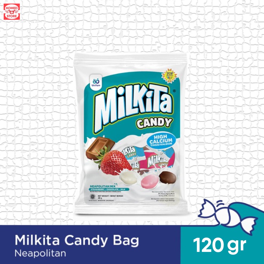 

Permen Milkita Neapolitan Premium 1 Pack 120 gr