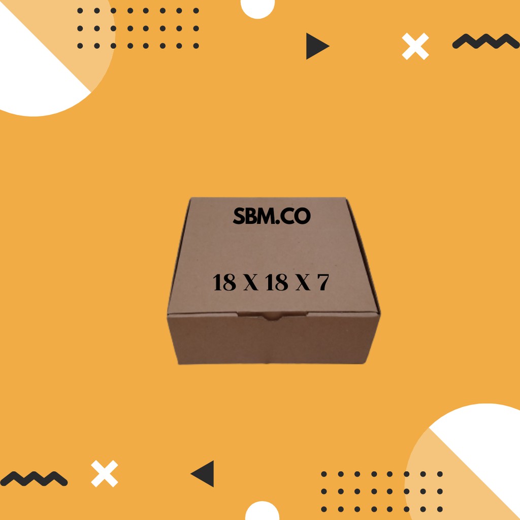 

KARDUS DIE CUT OLSHOP KARDUS POLOS COKELAT KARDUS PACKING OLSHOP Kardus 18 x 18 x 7 cm