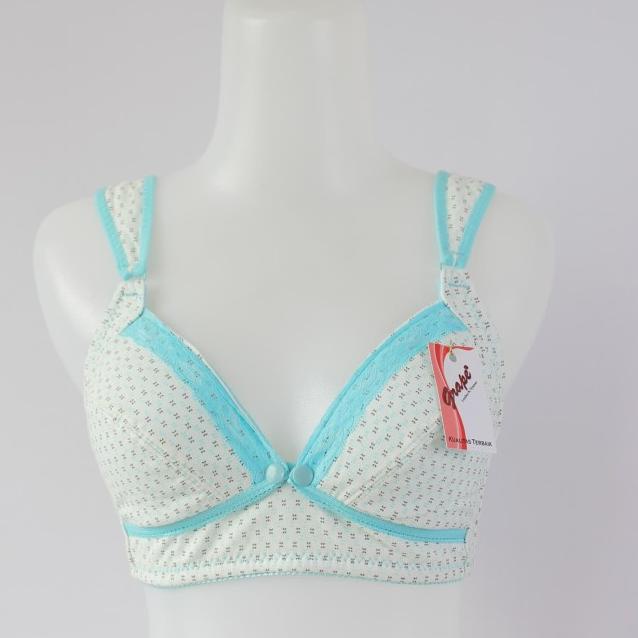 BH BRA MENYUSUI | BH BRA IBU HAMIL BAHAN KATUN | GRAPE MBM 0177 - Biru Muda, 36