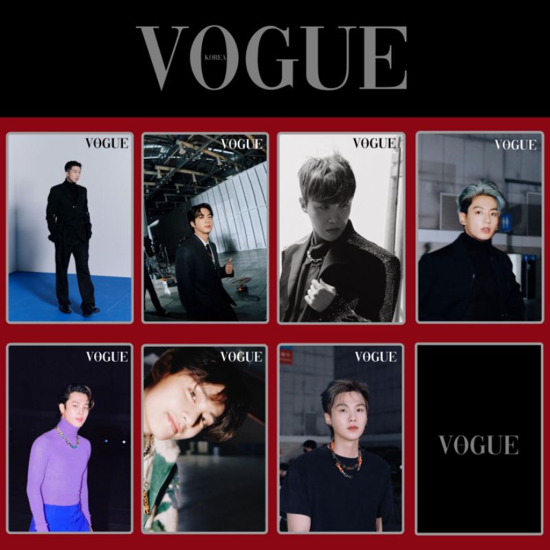 PHOTOCARD BTS VOGUE KOREA | 2 SISI | LAMINASI | TERMURAH  | GET FREEBIES EVERY PURCHASE | BACA DESKR