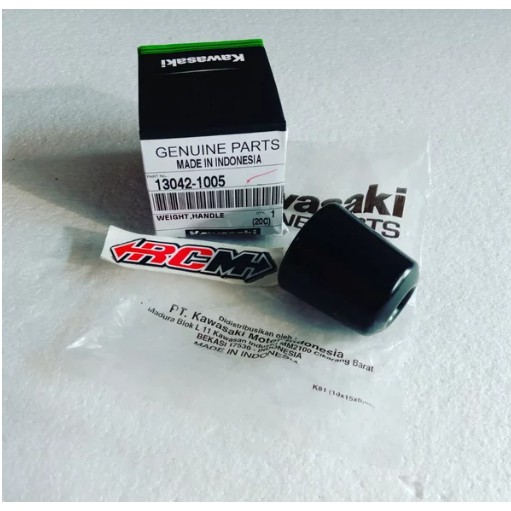 HRGA PERBJI WEIGHT HANDLE JALU STANG STIR END GRIP NINJA 150 C R 2TAK 2T ORI KAWASAKI 13042-1005