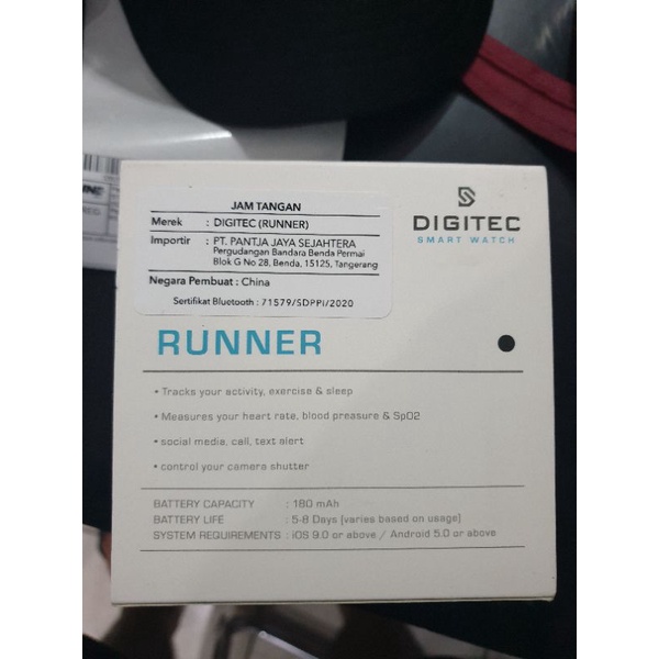 JAM TANGAN SMART WATCH DIGITEC RUNNER SMART WATCH ORIGINAL