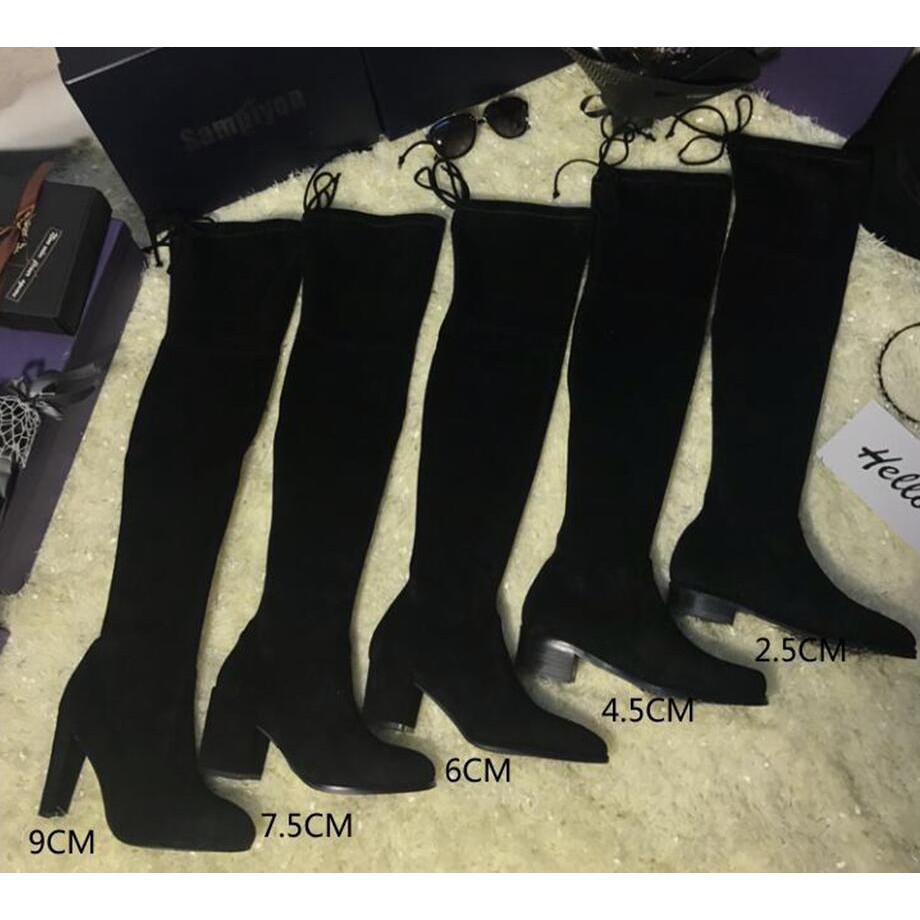 sepatu boots 2019 thigh high bootsover the knee boots women high heels boots winter high quality