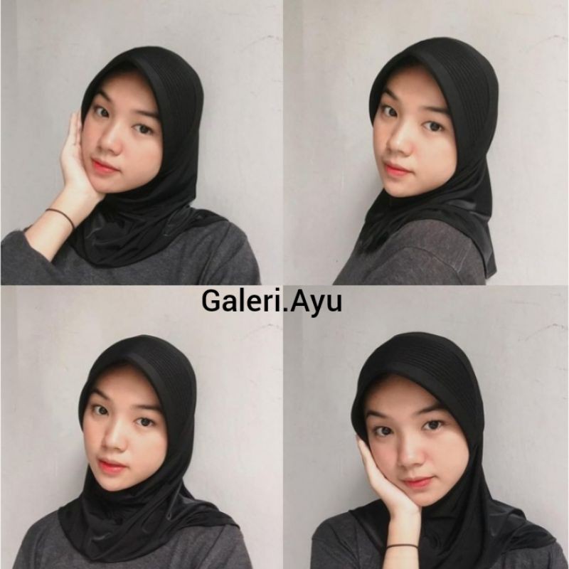 Jibab Sport Murah /Jilbab Lycra Instan Jokowi /ADDIBA SERPOL/BERGO JERSEY/HIJAB VOLLY