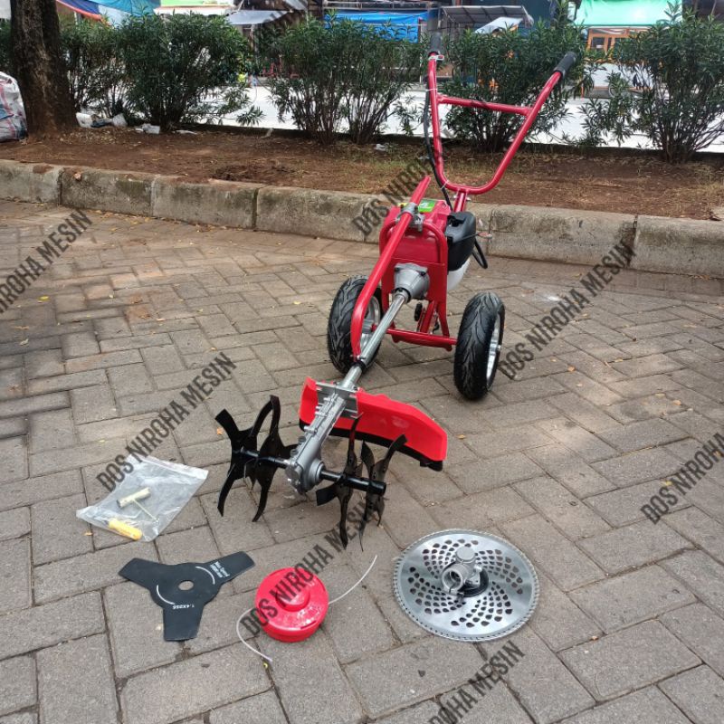 Mesin Potong Rumput Dorong 4Tak Lawn Mower 4IN1 Bensin Murni