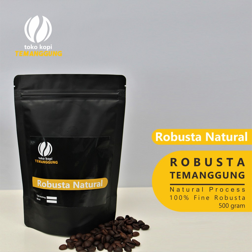 

Kopi Robusta Natural Temanggung 500 gram Biji/Bubuk