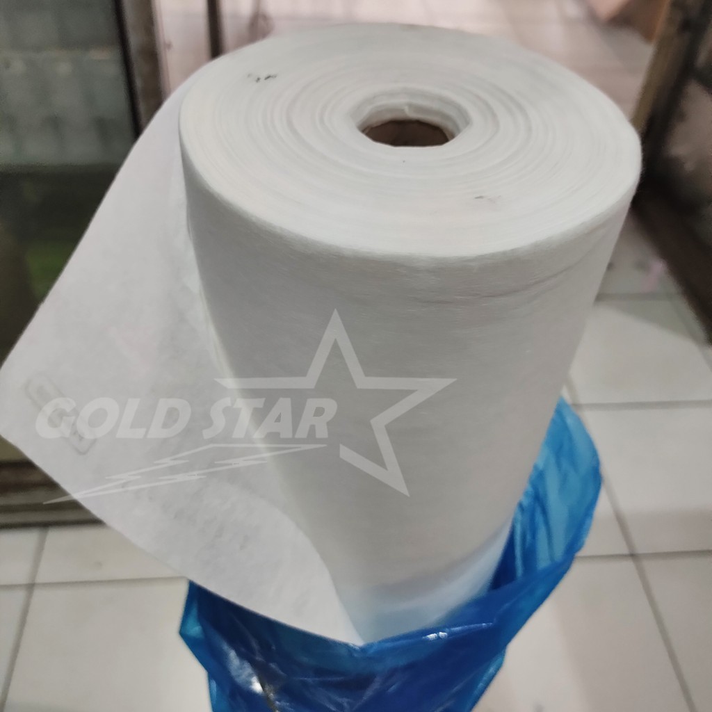 Kain Kapas 50 N / 50 F Per Roll Visilin Kain Keras Lem Lapisan Kerah Bordir Kancing Pinggang DIY