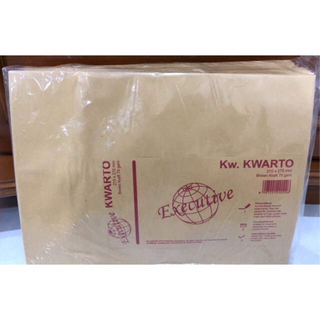 

RB Amplop Coklat Kwarto wuato kuarto