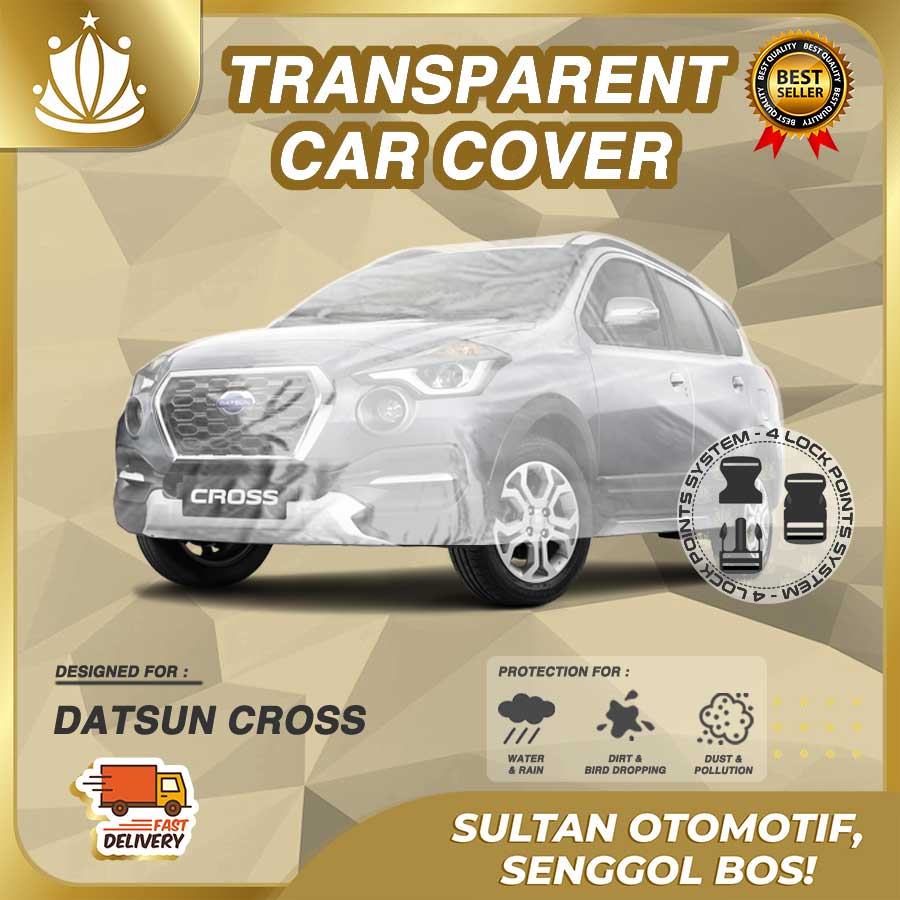 Body Cover Mobil Plastik TEBAL Datsun Cross WATERPROOF