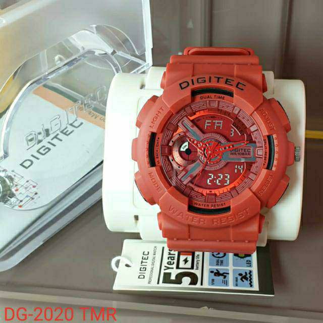 JAM TANGAN PRIA SPORTY ORIGINAL DIGITEC 2020T DOUBLE TIME WATER RESIST BEST SELLER