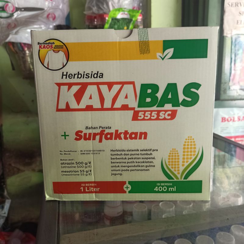 HERBISIDA KAYABAS 555 SC 1 LITER + PERATA 400 ML PEMBASMI GULMA PADA JAGUNG FREE KAOS