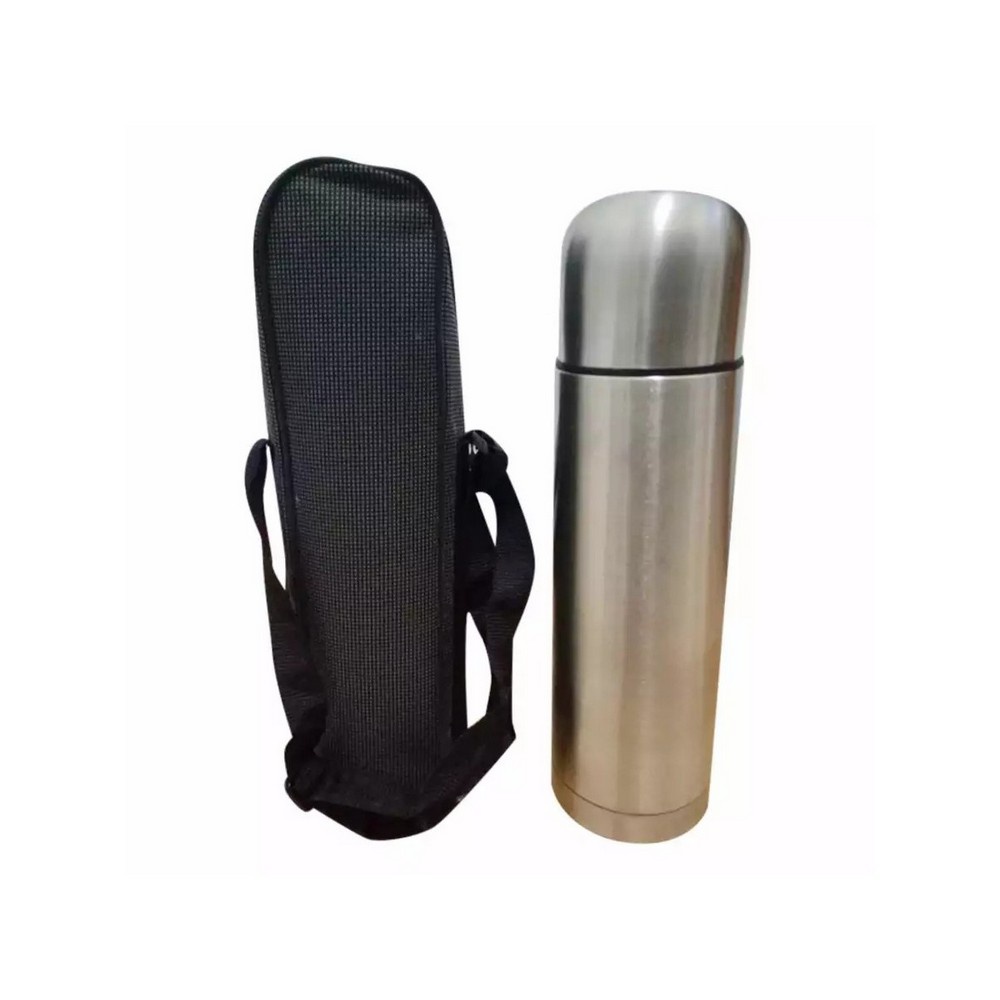 Termos vacuum flask 500ml stainless steel + tas