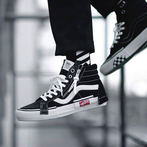 Sepatu Sneakers High Top Bertali Desain Vans Vault Sk8 Hi Cap Lx Untuk  Pria/wanita | Shopee Indonesia