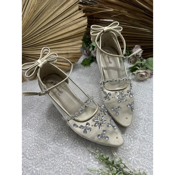 sepatu wedding laresha diamont 9cm