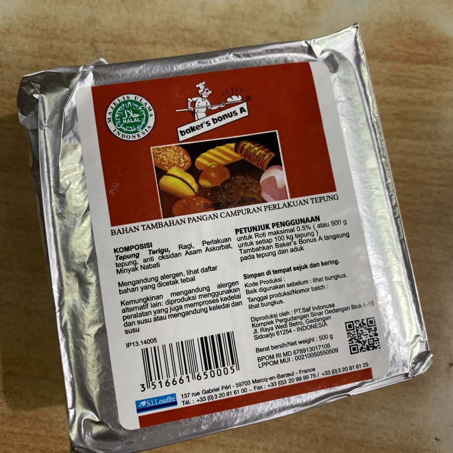 

Bakers Bonus 500gr Bread improve pelembut roti