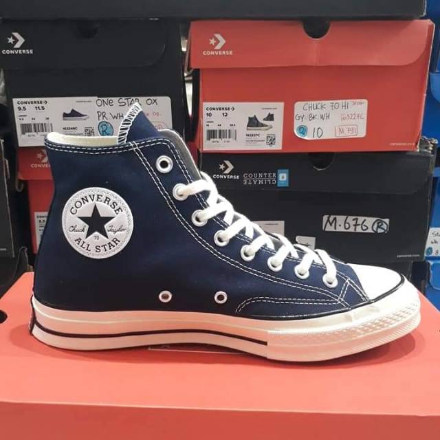 CONVERSE CHUCK 70 HI OBSIDIAN, NAVY, WHITE (164945C) (ORIGINAL BNIB) M985