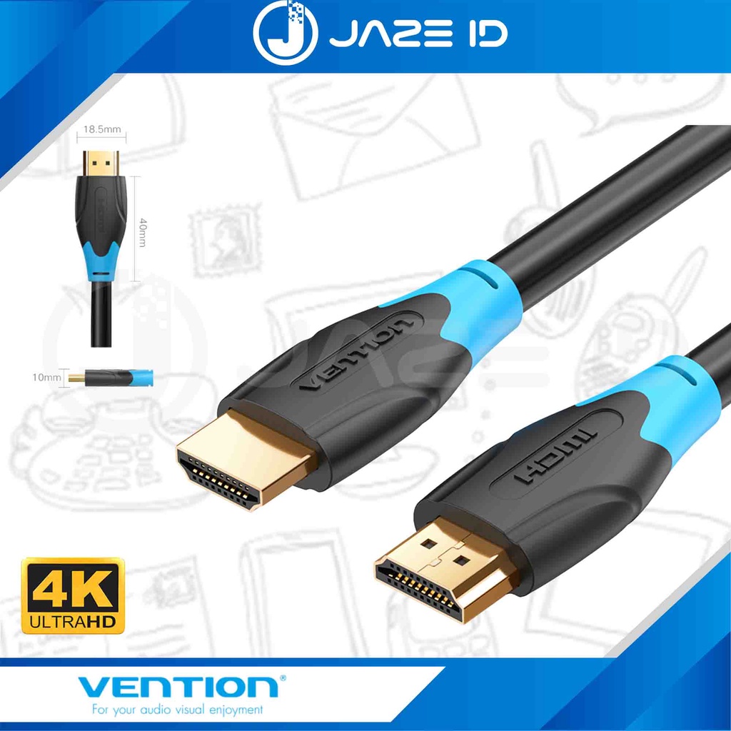 Vention Kabel High Speed Gold Plate HDMI 4K Cable 8M Male AACBK