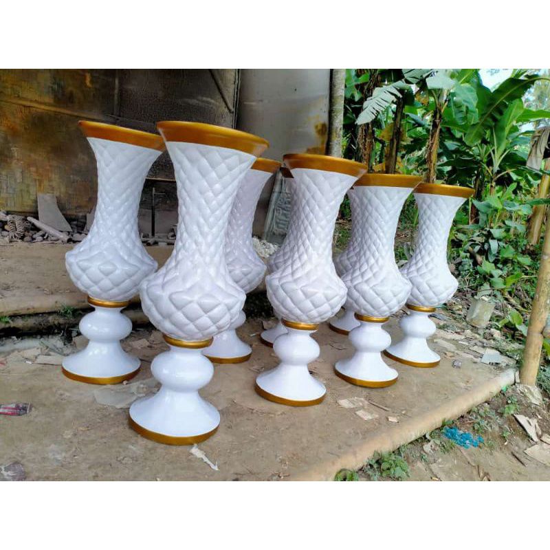 pot bunga fiber tinggi 100cm , diameter atas 40cm