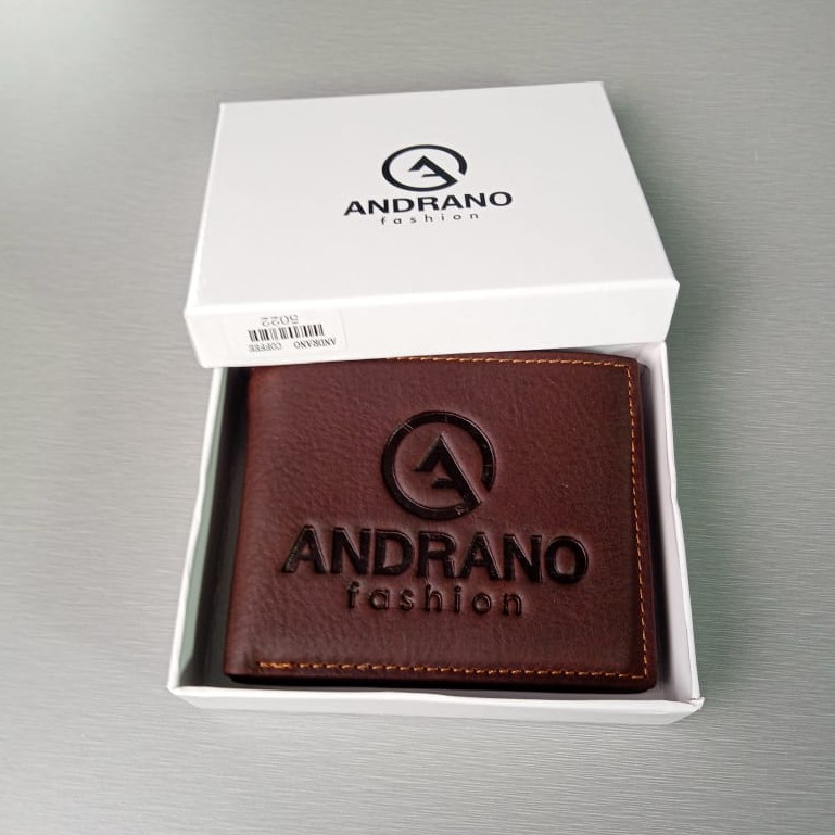 Dompet Pria 3D Kulit Asli AND5022 Coffee Import Dompet Kulit