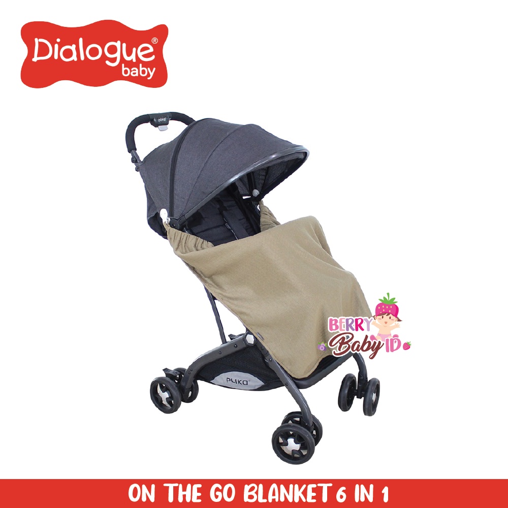 Dialogue Baby On The Go Blanket 6-in-1 Selimut Bayi Apron Menyusui Berry Mart