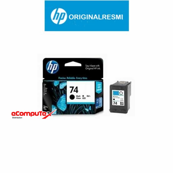 CARTRIDGE HP 74 BLACK / TINTA CATRIDGE HP74 HITAM ORIGINAL - RESMI