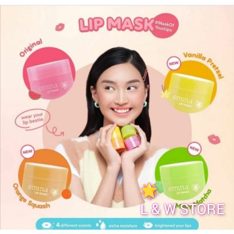 Emina Lip Mask 9gr/masker Bibir Emina